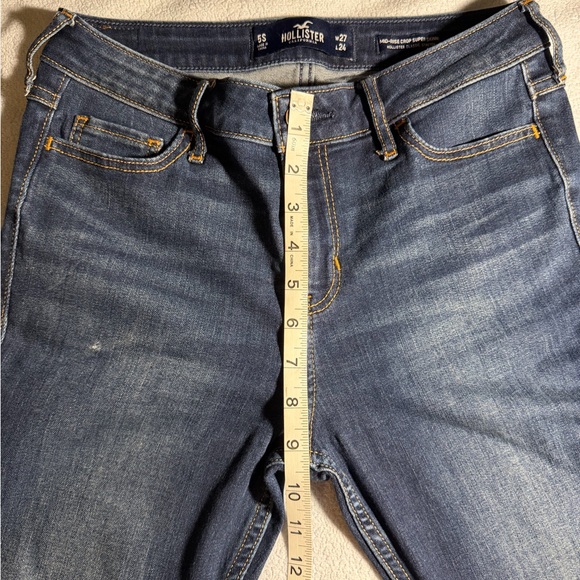 Hollister Mid-Rise Crop Super Skinny Jeans – Size 5S - Picture 6 of 9